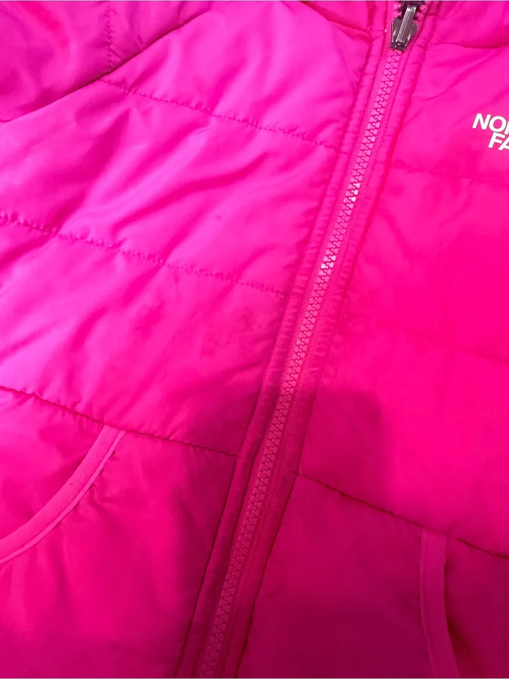 The North Face Girls Floral Pink Hooded Jacket